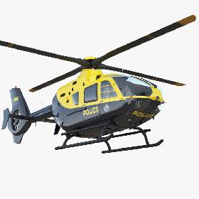 3D Police Eurocopter EC-135